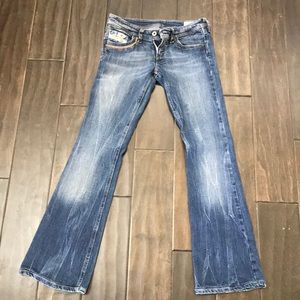 Diesel Industry light blue bootcut jeans